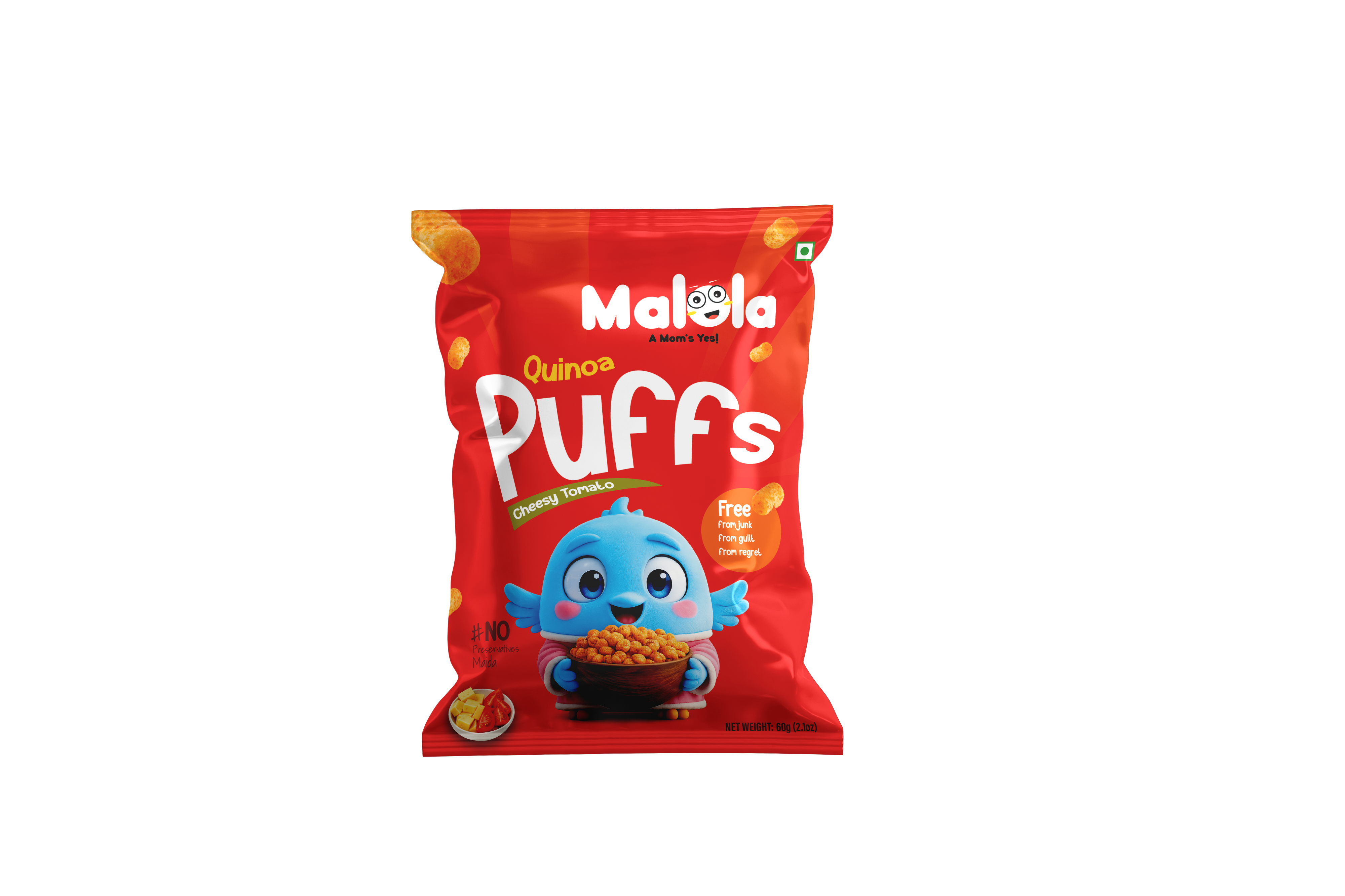 Quinoa Puffs – Cheesy Tomato
