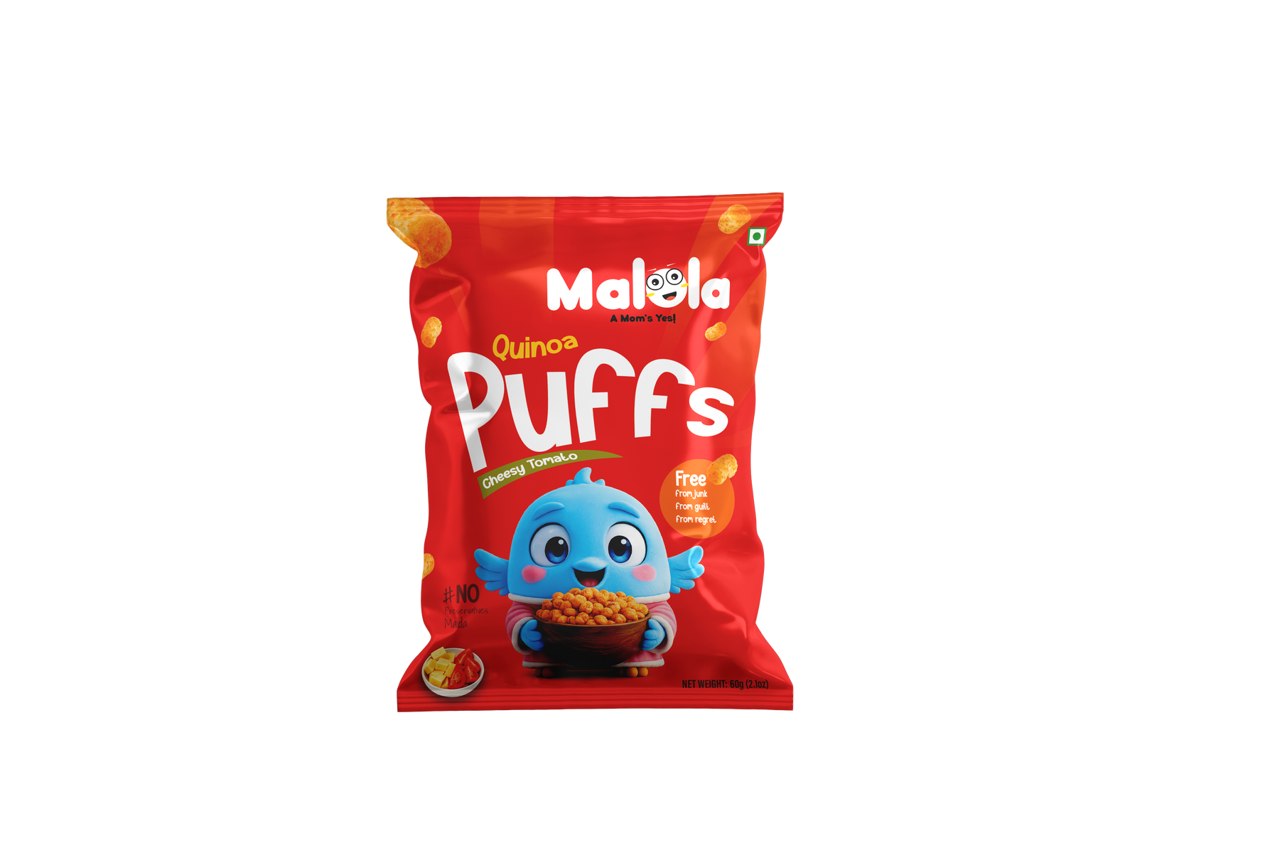 Quinoa Puffs – Cheesy Tomato