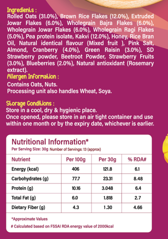 Fruits, Nuts & Berries Muesli