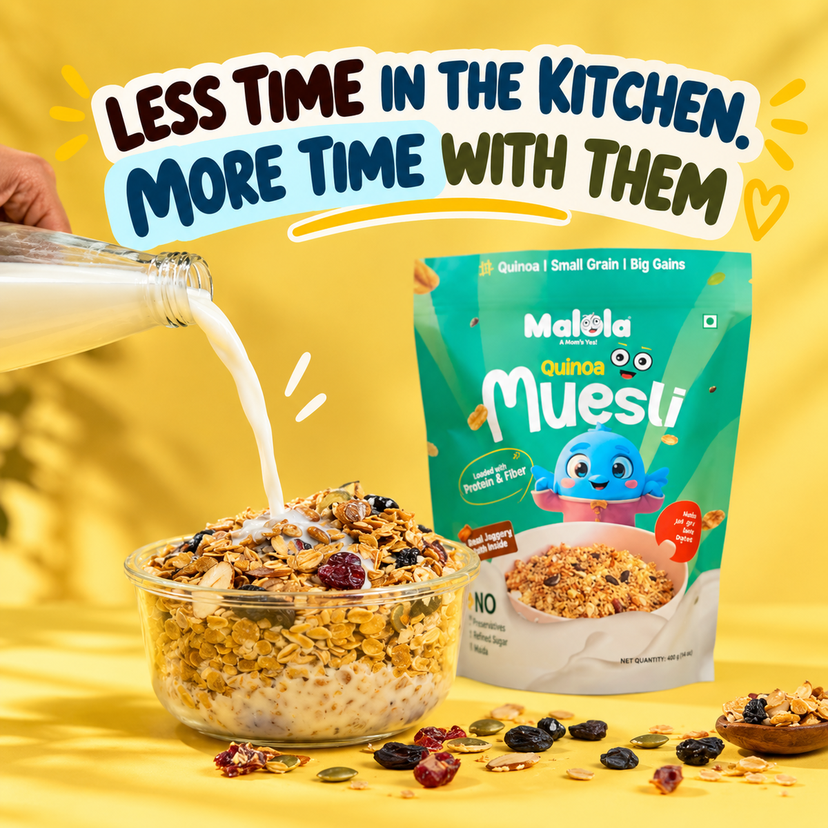 Quinoa with nuts & seeds Muesli