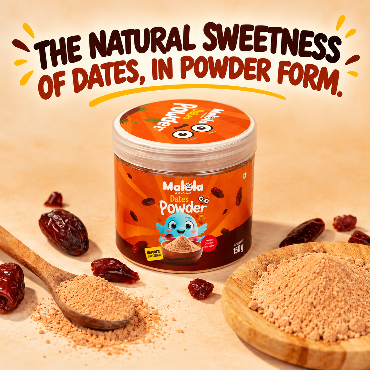Dates Powder | Made from 100% pure dried dates | 150g