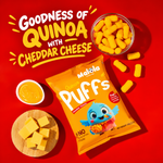 Quinoa Puffs – Cheddar Cheese 60g (Pack of 3)