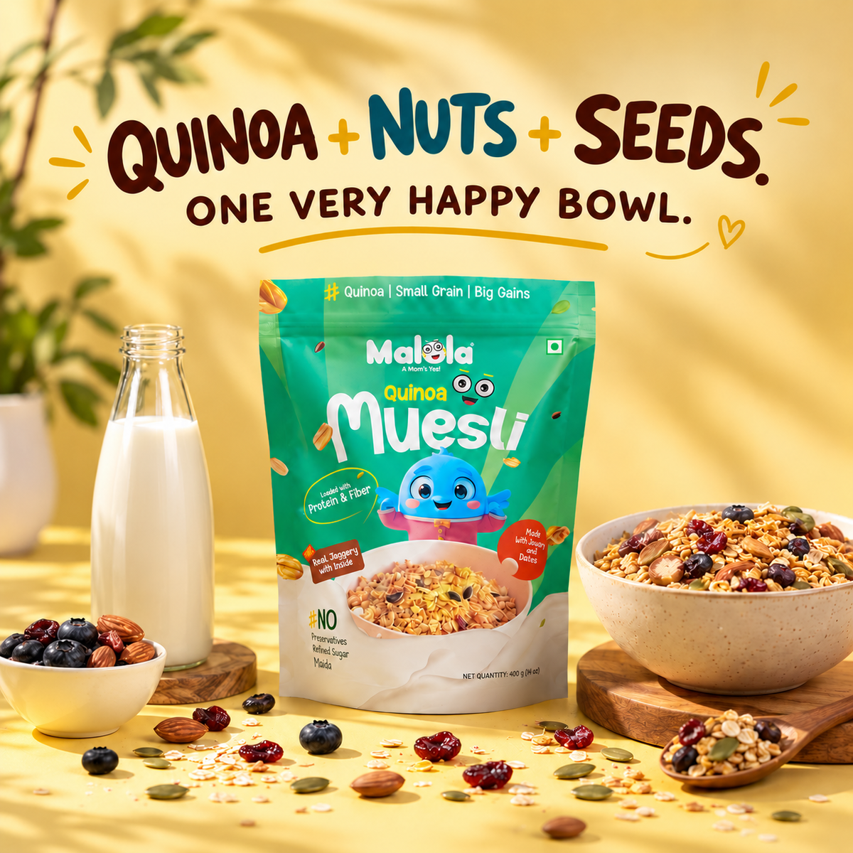 Quinoa with nuts & seeds Muesli