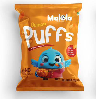 Quinoa Puffs – Cheddar Cheese 60g