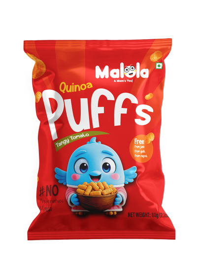 Quinoa Puffs – Tangy Tomato 60g (Pack of 3)