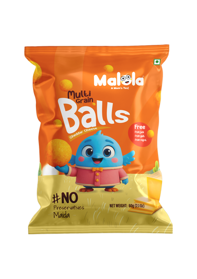 Multi Grain Balls – Cheddar Cheese 60g (Pack of 3)