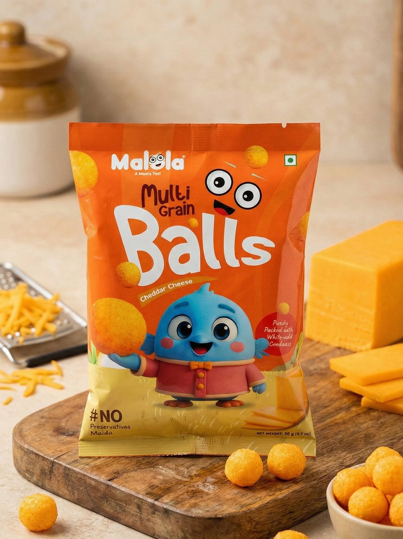 IMG_2213 Multigrain Balls - Cheddar Cheese - Image 1