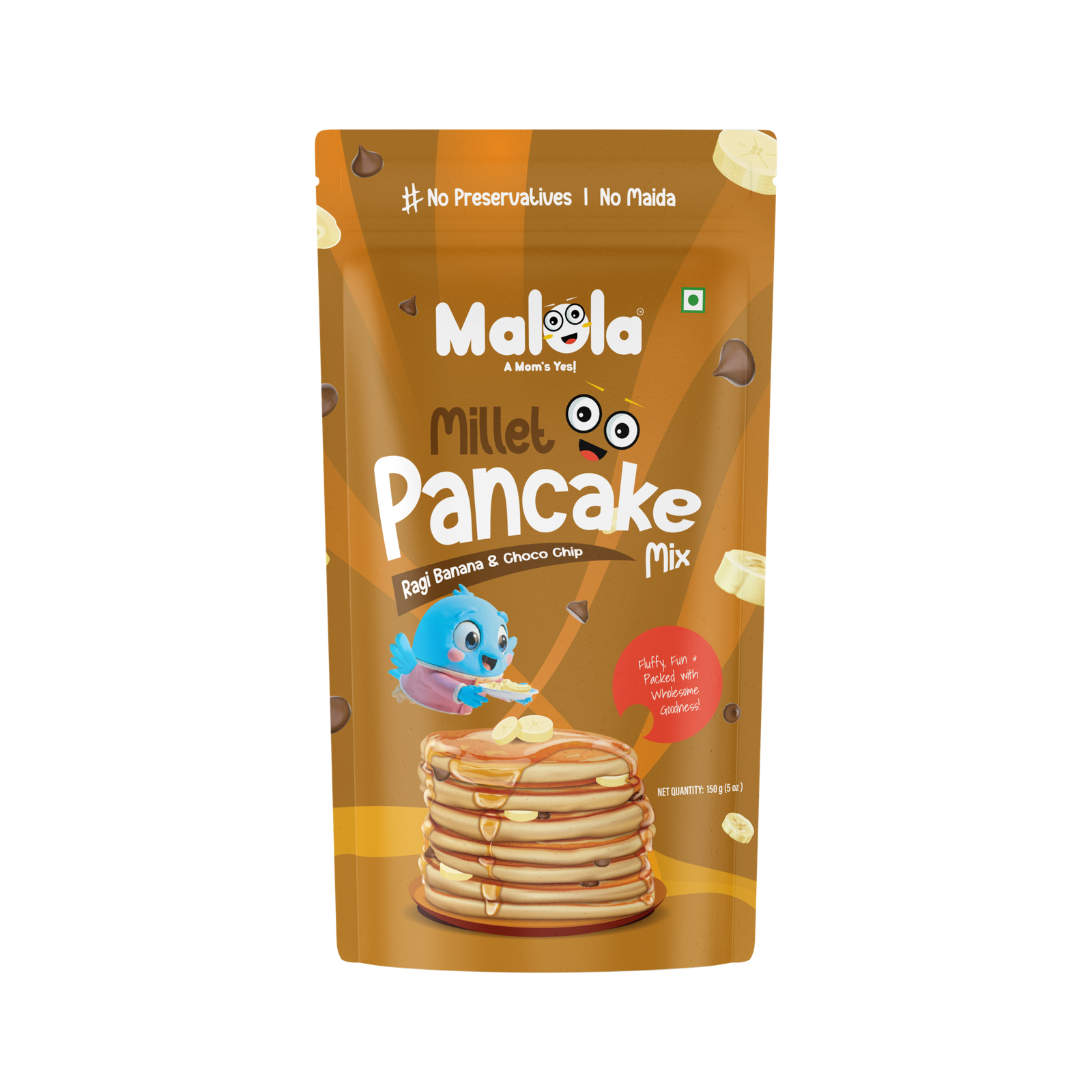 Ragi Banana Pancake Front Ragi Banana Pancake Mix - Image 1