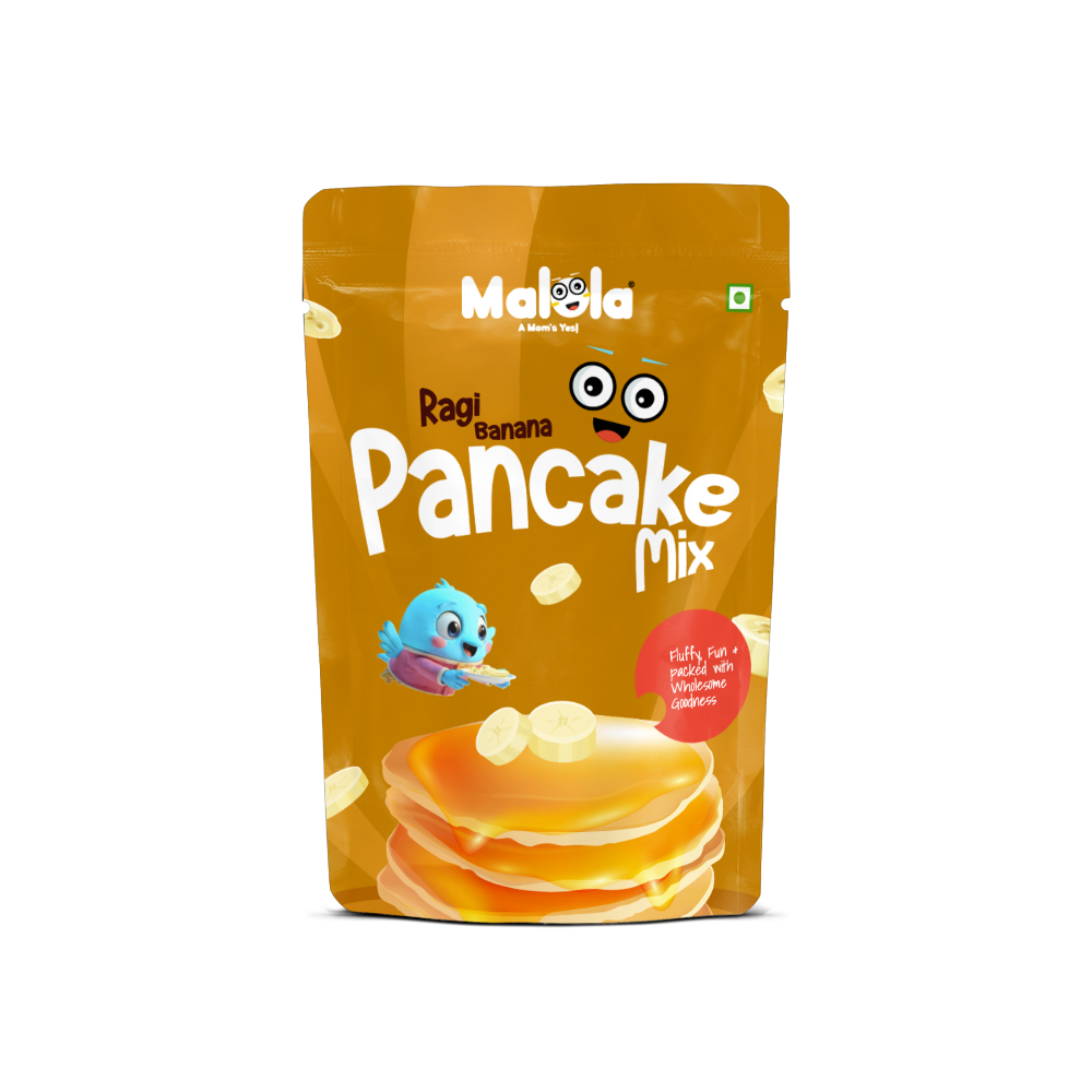Standee Pouch_Ragi Banana Pancake_White bg (2) Ragi Banana Pancake Mix - Image 1