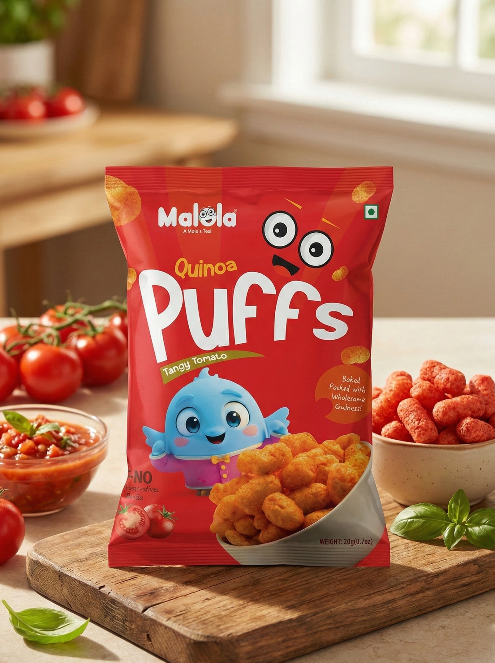Tangy Tomato Quinoa Puffs - Tangy Tomato - Image 1
