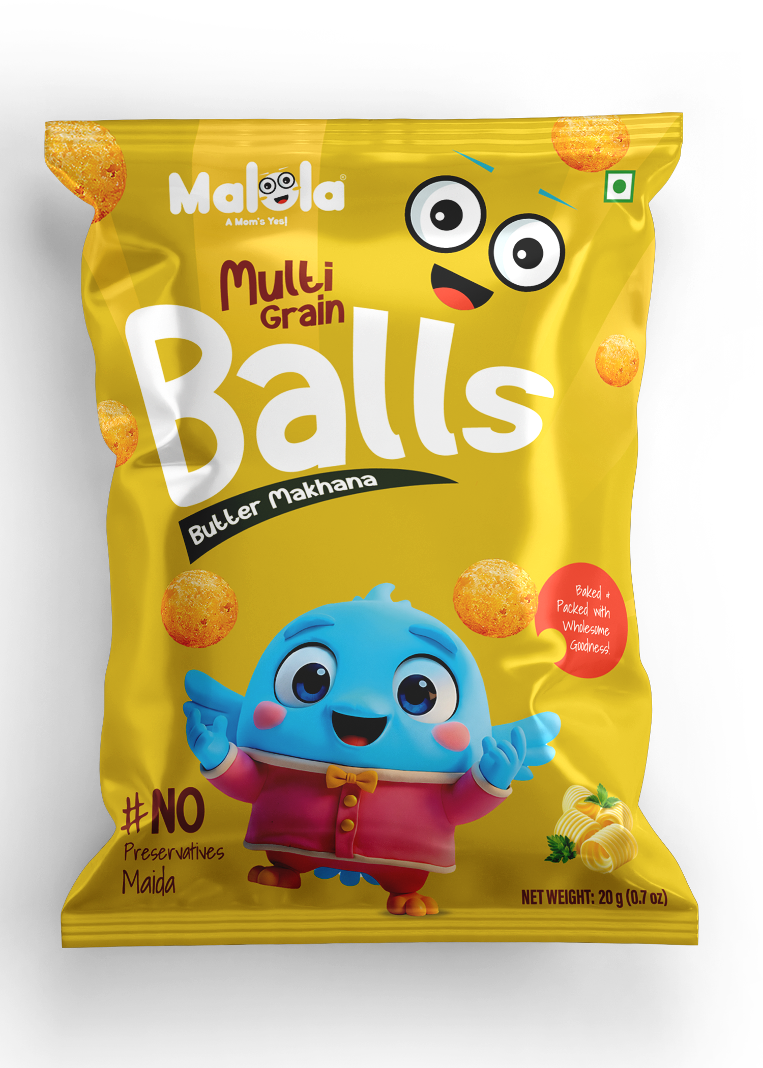 butter makhana front Multigrain Balls - Butter Makhana - Image 1