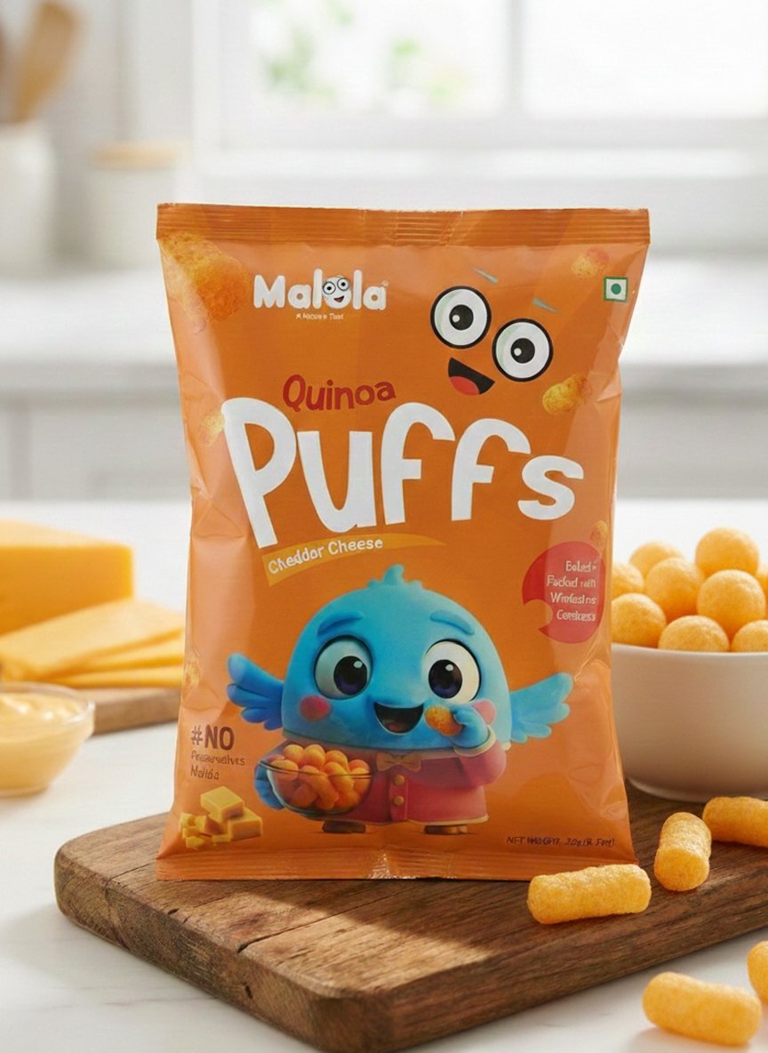 cheese puff Quinoa Puff - Cheddar Cheese - Image 1