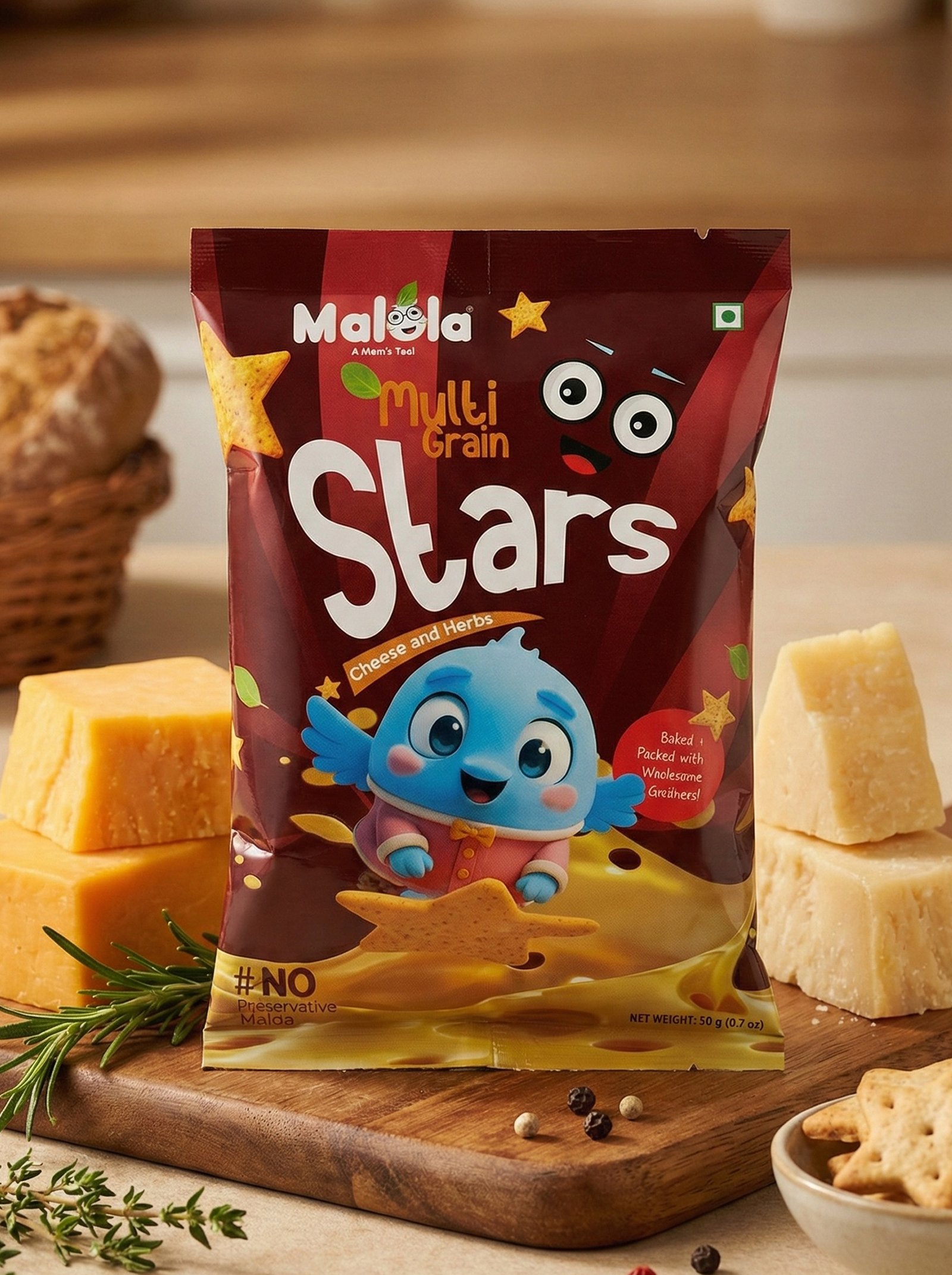 stars Multigrain Stars - Cheese and Herbs - Image 1
